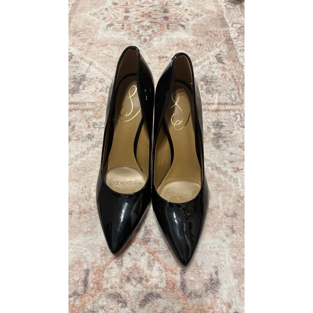 Foot Petals Women's Black Patent Pointed Toe Stiletto Pumps Heel Size 6 - Picture 2 of 6